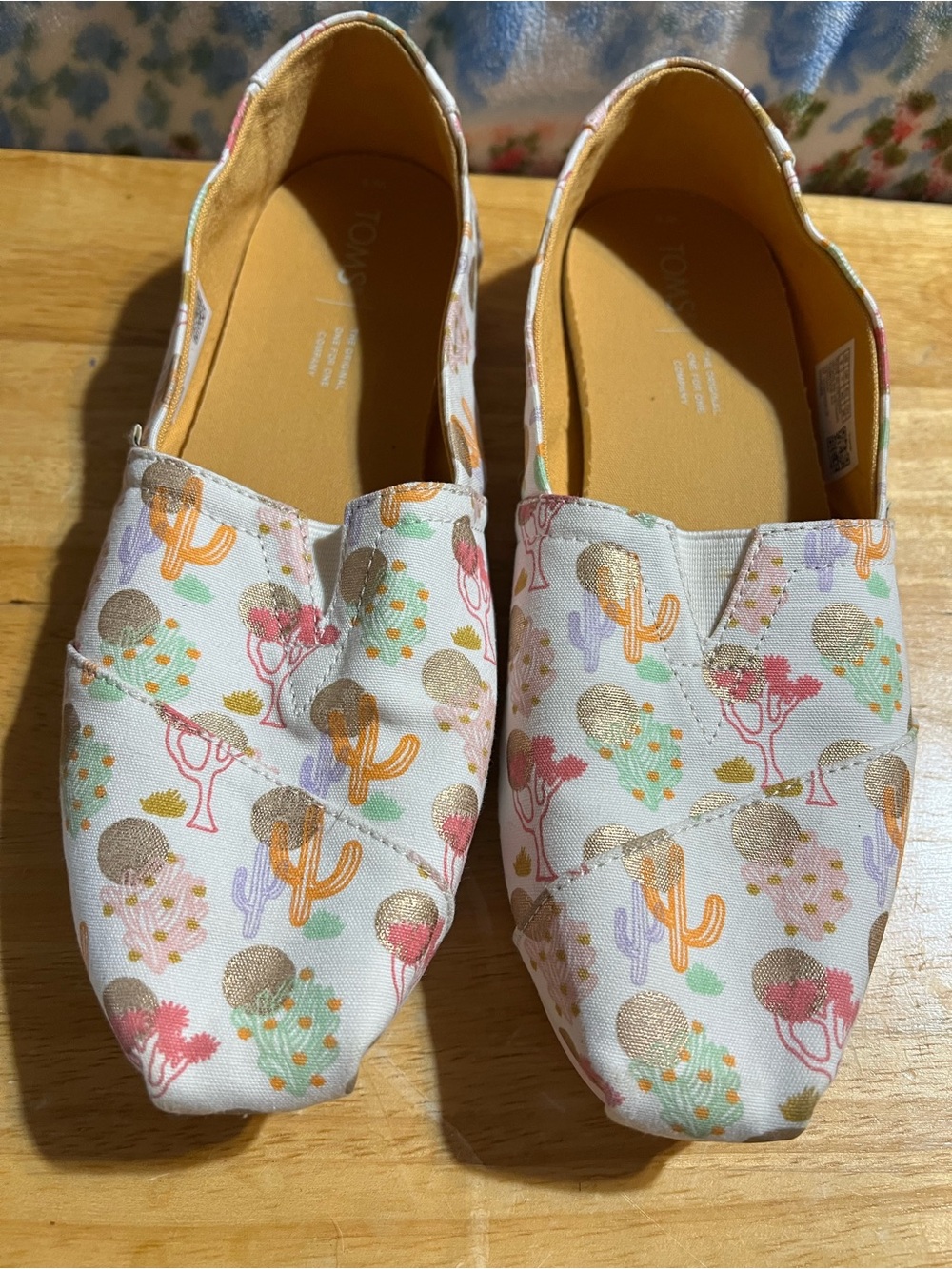 Toms Alpargata Natural Desert Oasis Womens Size 9 Slip On Flats Shoes.